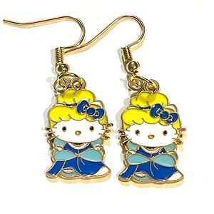 Hello Kitty Cinderella Dangle Earrings